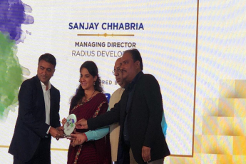 Mr. Sanjay Chhabria, Managing Director of Radius Developers awarded Scroll of Honour 2018